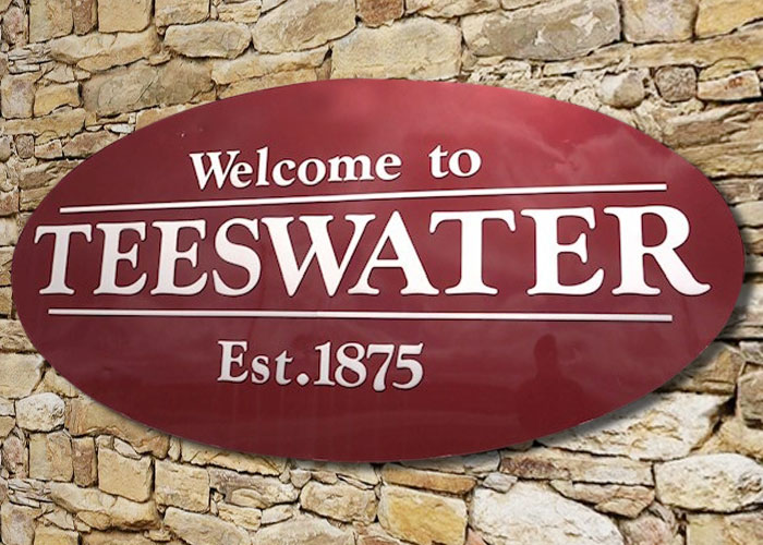 Teeswater community sign